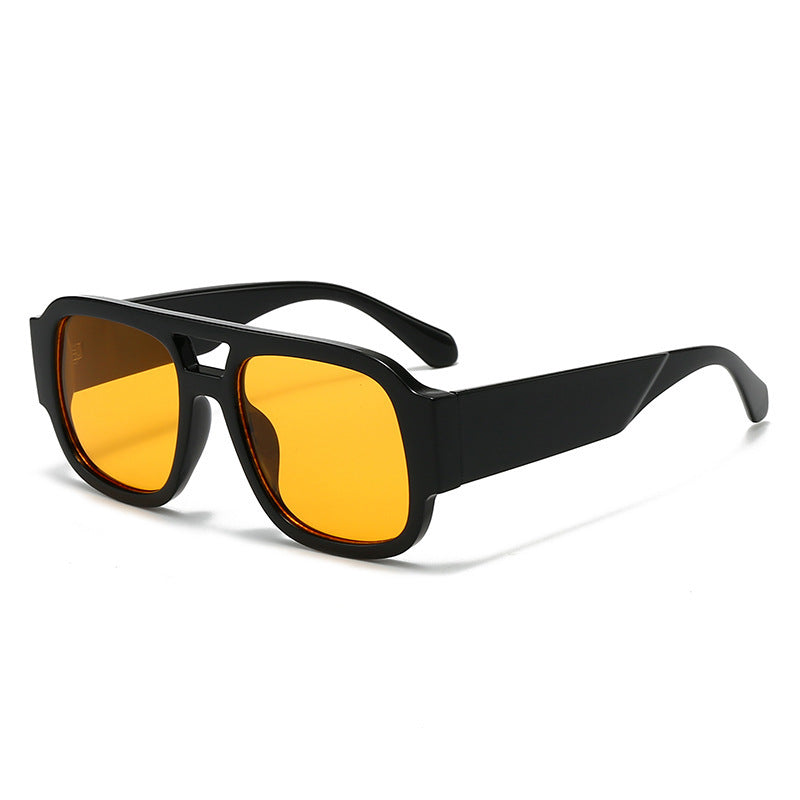 Unisex Bold Frame Retro Solbriller Skanto