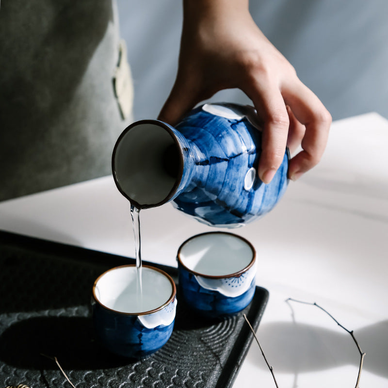 Japansk Sakura Håndlagde Keramiske Sake Sett | Skanto