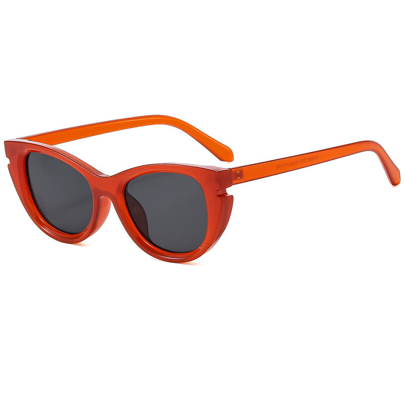 Dame Cat-Eye solbriller med robust plastramme Skanto