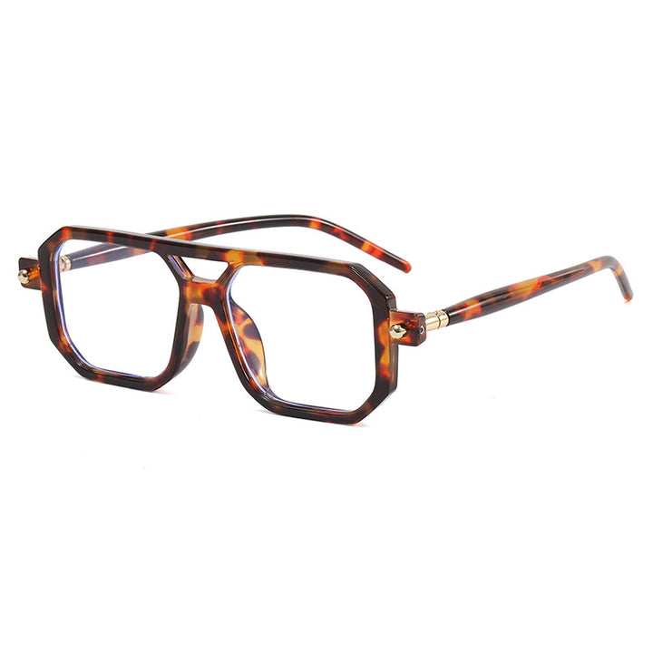 Dame modische Achteck solbrille Skanto