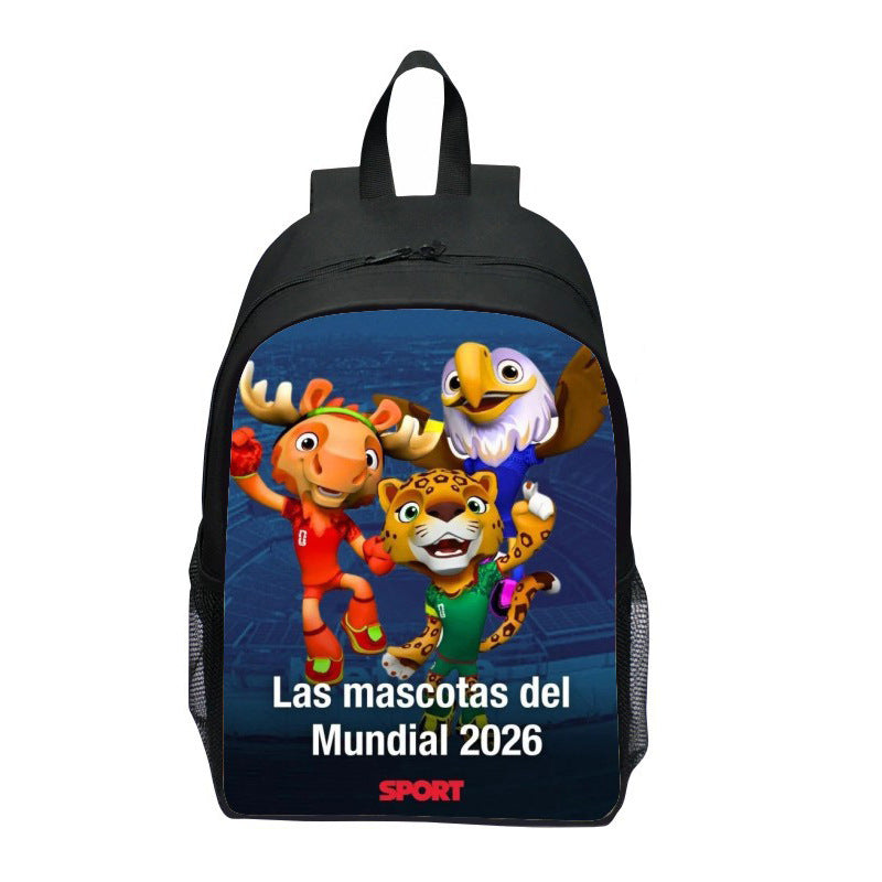 Ryggsekk med iøynefallende sportmotiv Skanto