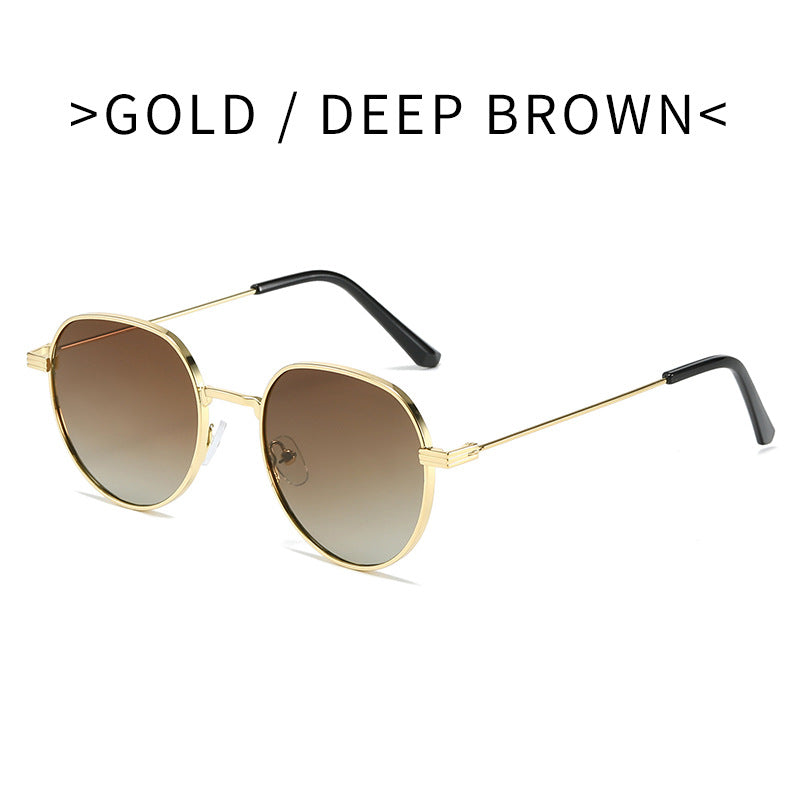 Dame Stilfull rund Designer mote solbrille Skanto
