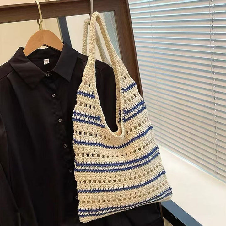 Crocheted tote bag with large inner compartment Skanto