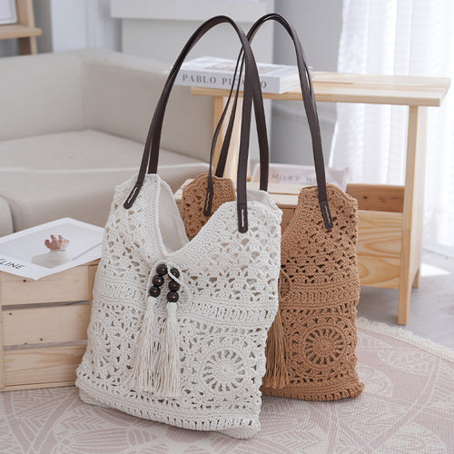 Håndlaget Makramee Crossbody Bag Skanto