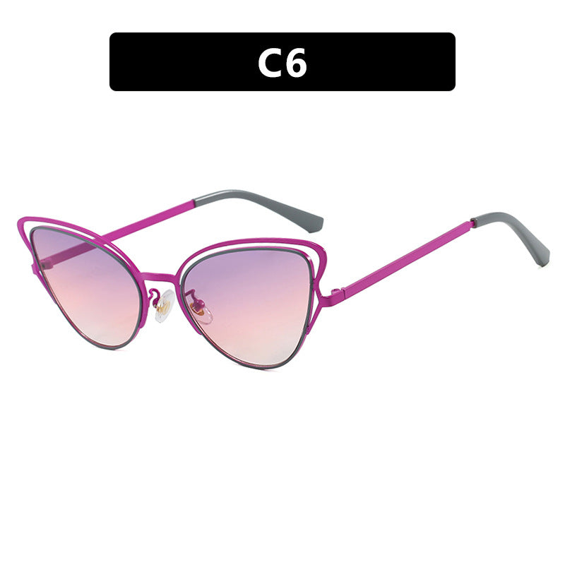 Women's Cat-Eye Glasses with Noble Metal Frame and Comfortable Fit Skanto