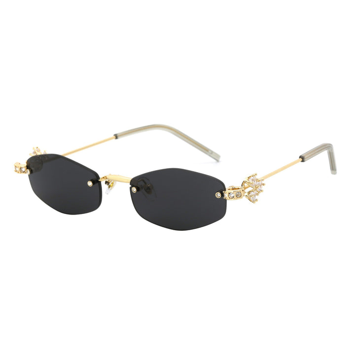 Dame Designer-solbrille med luksuriøse dekorasjoner Skanto
