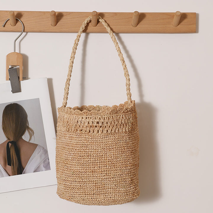 Braided Raffia Basket Skanto