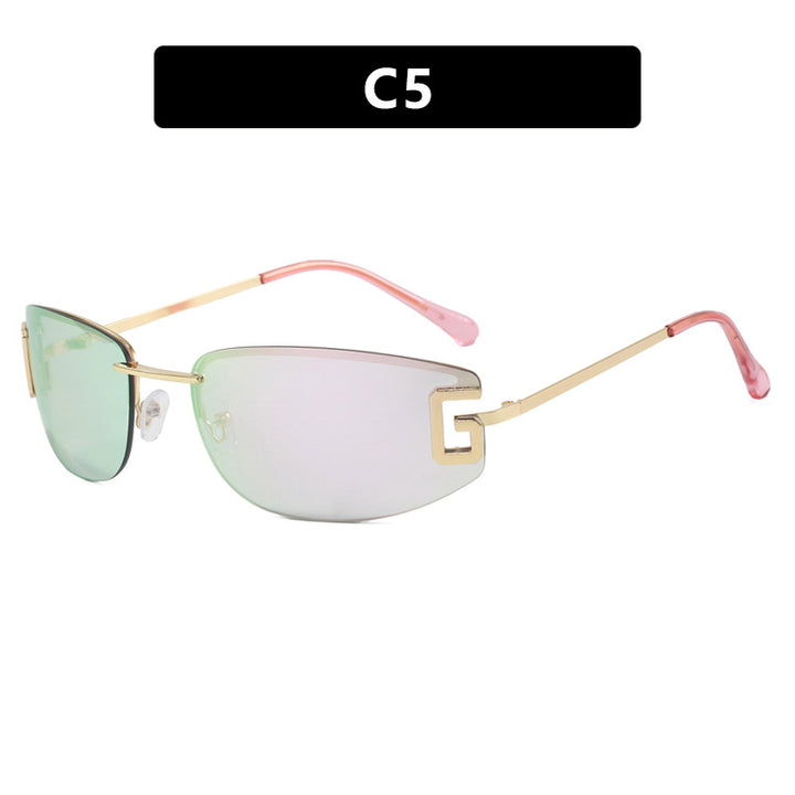 Women's futuristic sunglasses with sporty design and UV protection Skanto