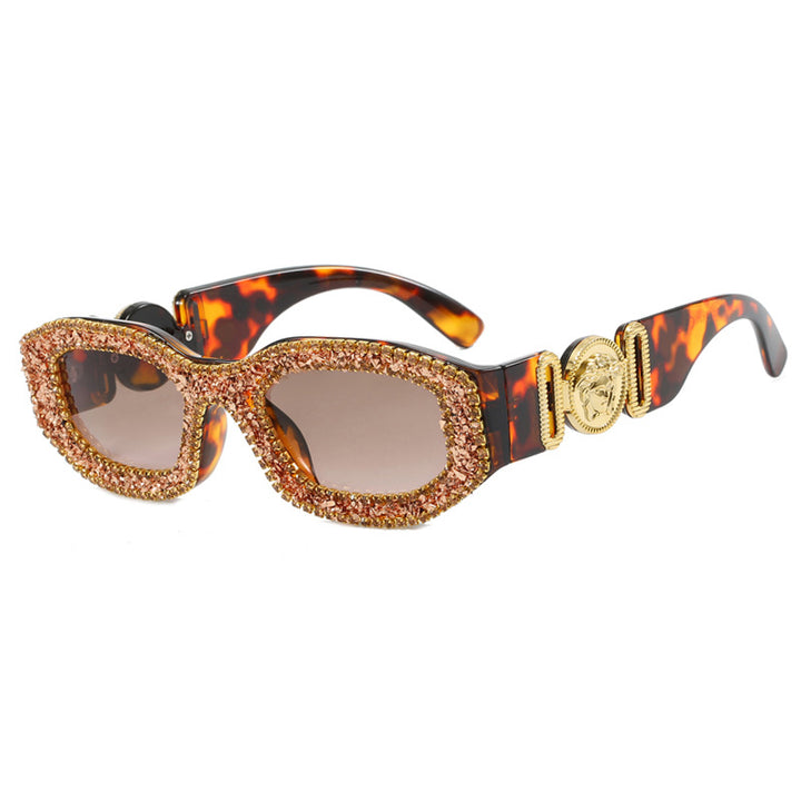 Women's extravagantly designed sunglasses with rhinestone-embellished frame Skanto