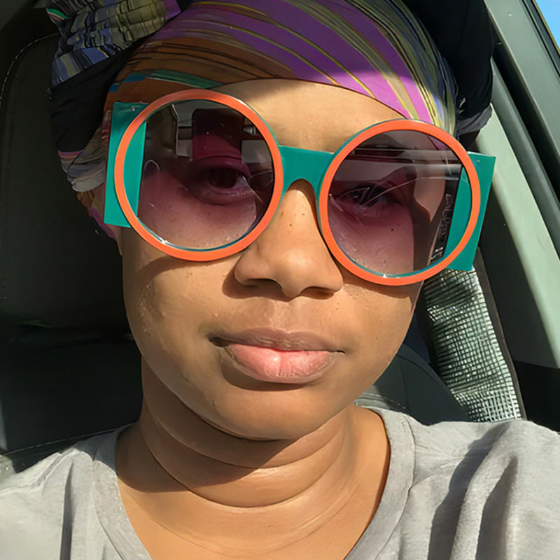 Women's oversized square frame sunglasses with UV protection Skanto