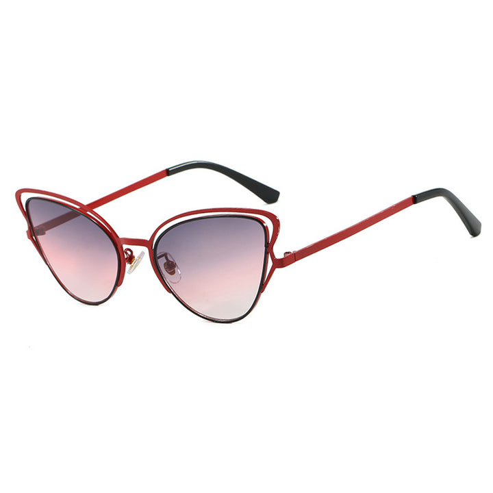 Women's Cat-Eye Glasses with Noble Metal Frame and Comfortable Fit Skanto