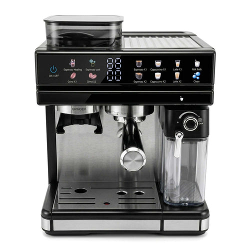 Espressomaskin med integrert kverneverk og presis temperaturkontroll Skanto