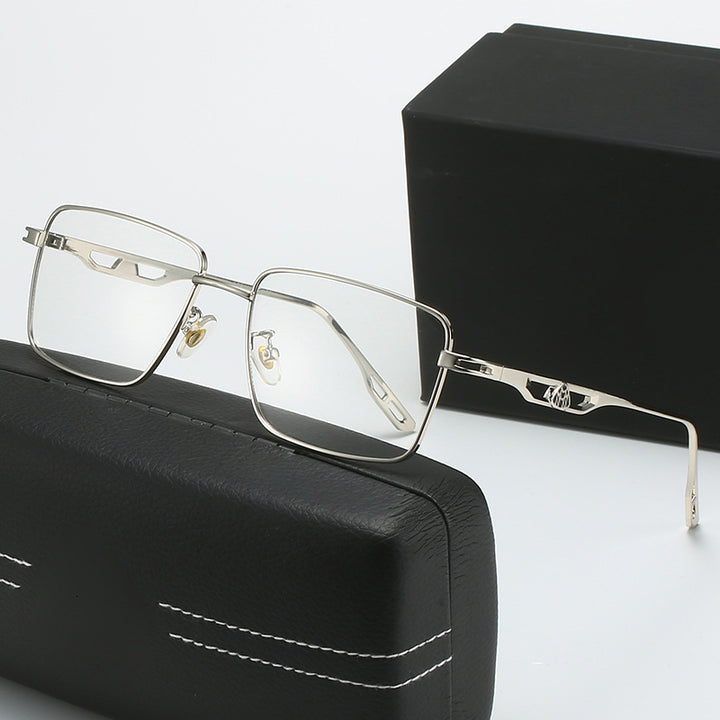Dame luksus solbrille med markant geometrisk ramme og polarisert glass Skanto