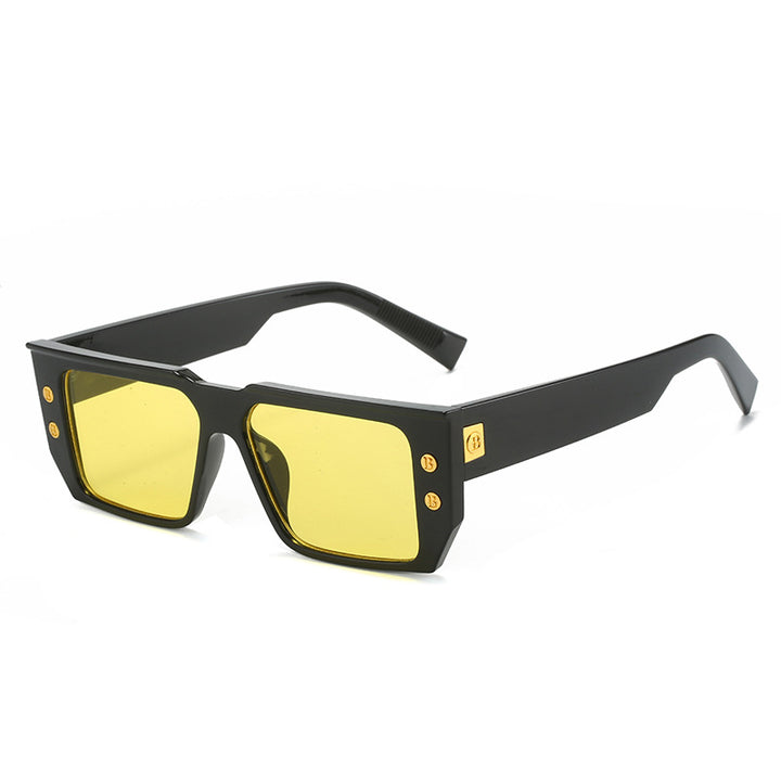 Dame moteriktig klar brille med gyldne detaljer Skanto