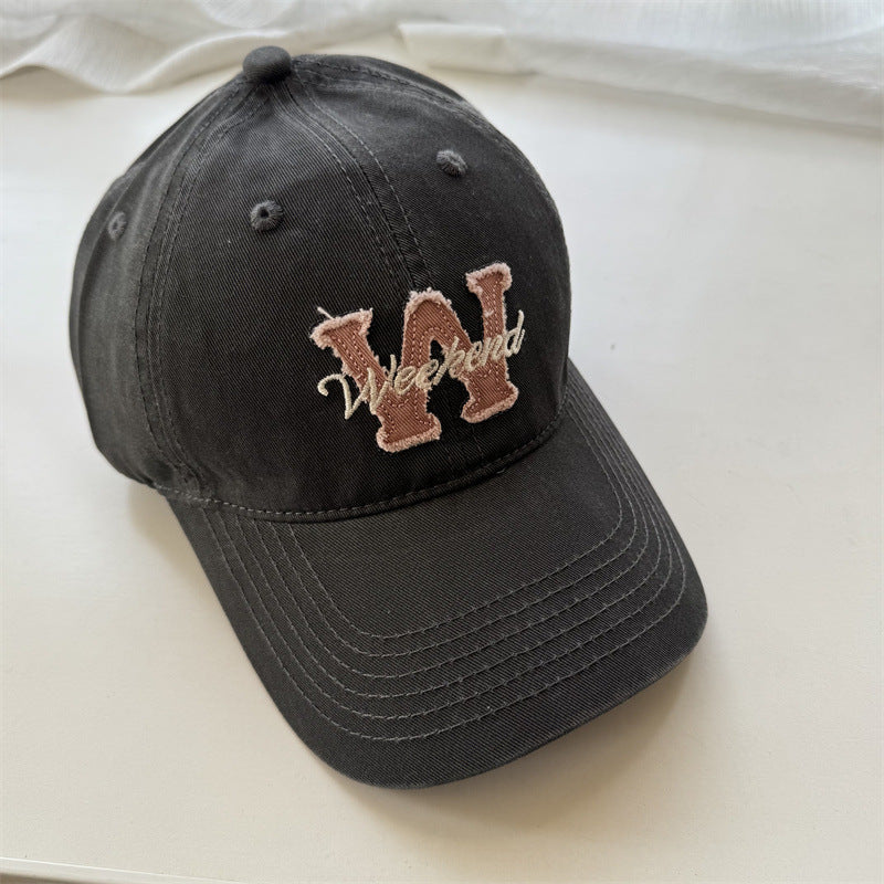 Kvinnenes Casual Brodert Bomull Cap Skanto