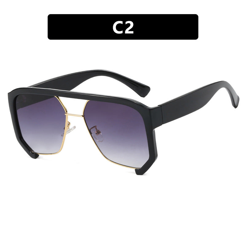 Skanto Women's Fashionable Oversized Sunglasses with Elegant, Faceted Frame Construction Skanto