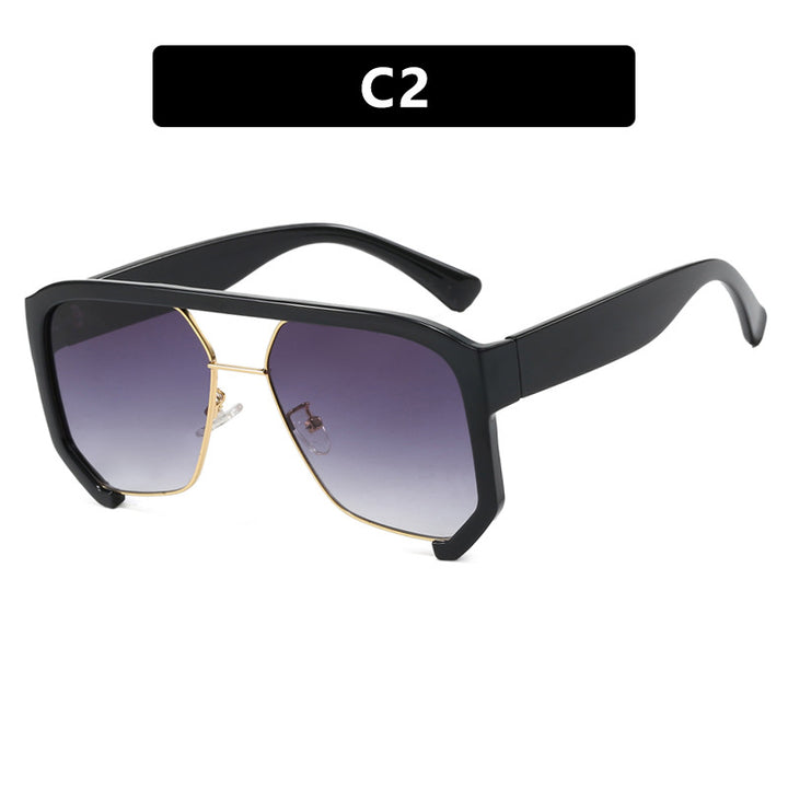 Skanto Women's Fashionable Oversized Sunglasses with Elegant, Faceted Frame Construction Skanto