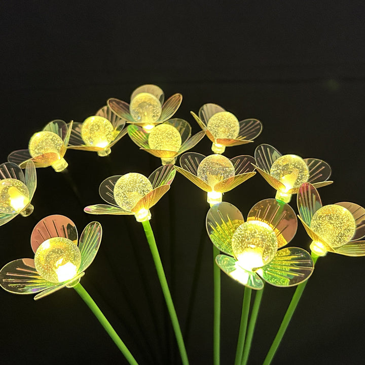 Dekorative LED fiberoptiske blomster stakebuketter Skanto