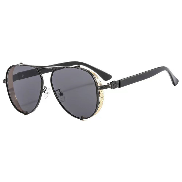 Dame moteriktig solbrille med innovativ retro-futuristisk design Skanto