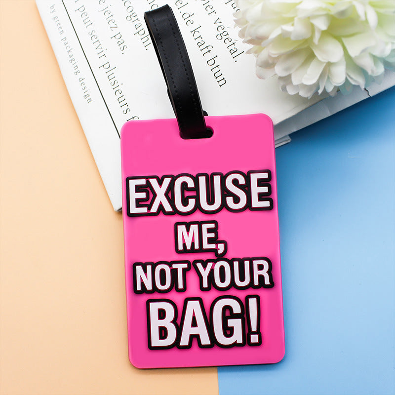 Unisex Bag tag med morsom tekst Skanto