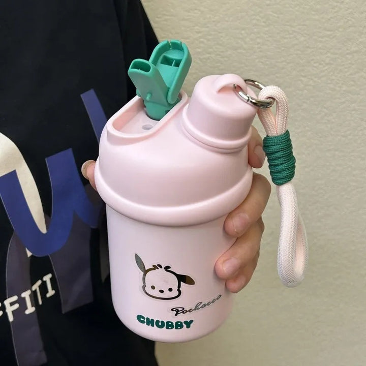 Damen Isoliertrinkflasche mit innovativem Verschlusssystem und süßem Tierdesign Skanto
