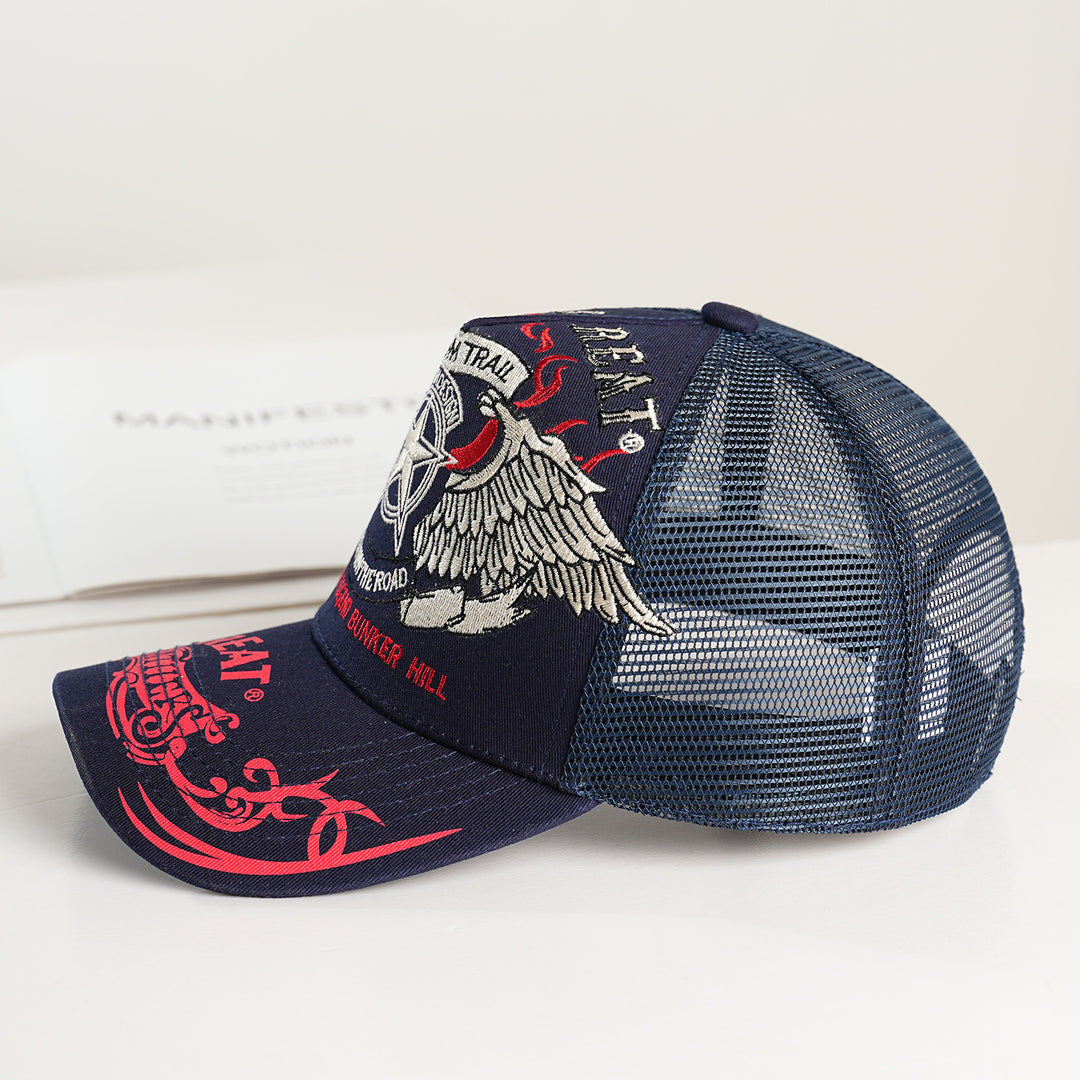 Unisex Trucker Caps med grafisk design og pustende nett Skanto