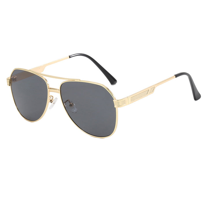 Dame elegant aviator-solbriller med robust metallramme og UV-beskyttelse Skanto