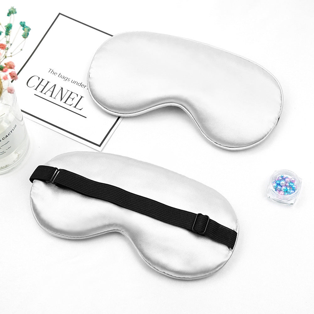 Unisex nan luksuriøs silk søvnmaske med konturert øyeutskjæring og justerbart elastisk bånd Skanto
