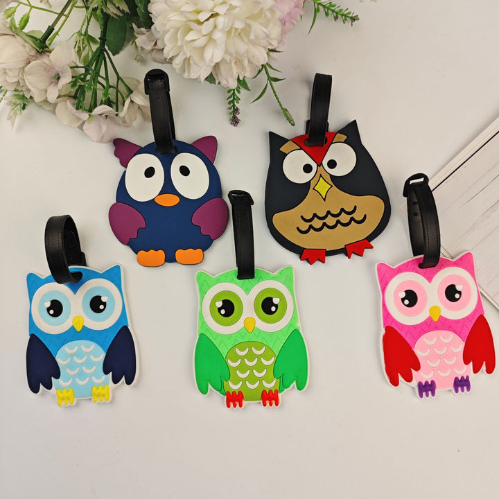Unisex Lekfull Ugle Bagasjelapp Skanto