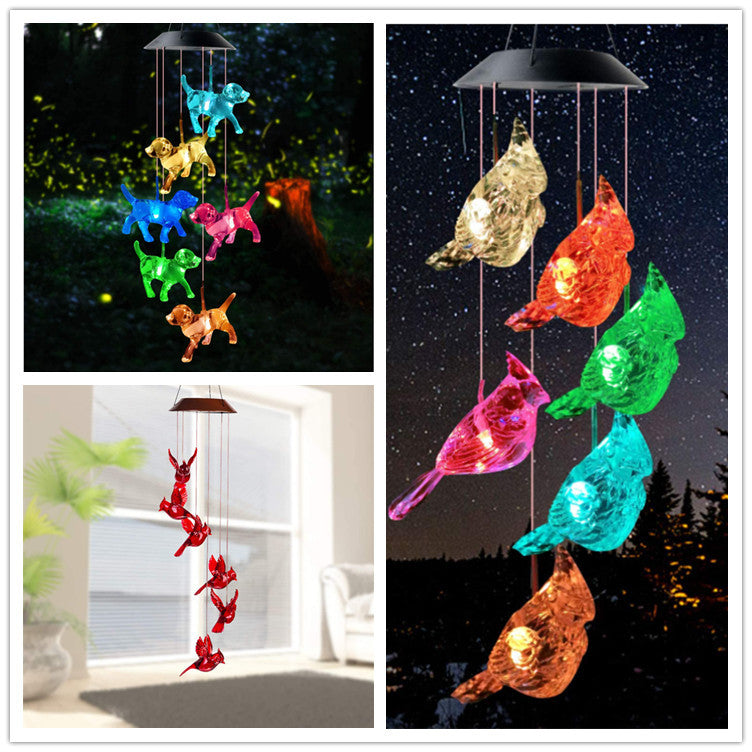 LED Solcelle Sommerfugl Vindspill Hage Hengelys Skanto