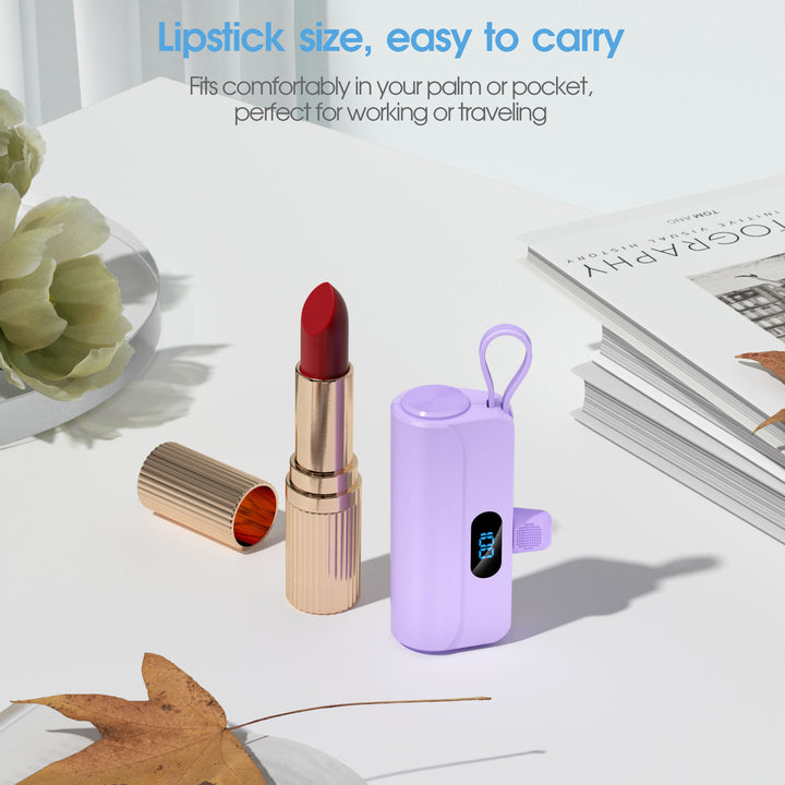 Kompakt Powerbank med Innebygd LED-lys Skanto