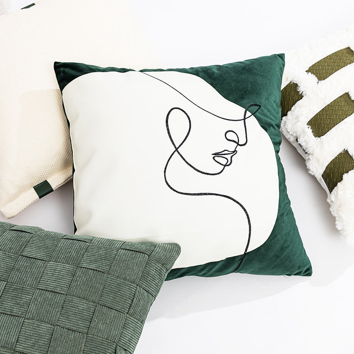 Women Decorative Pillowcase with modern minimalism and unique art design Skanto