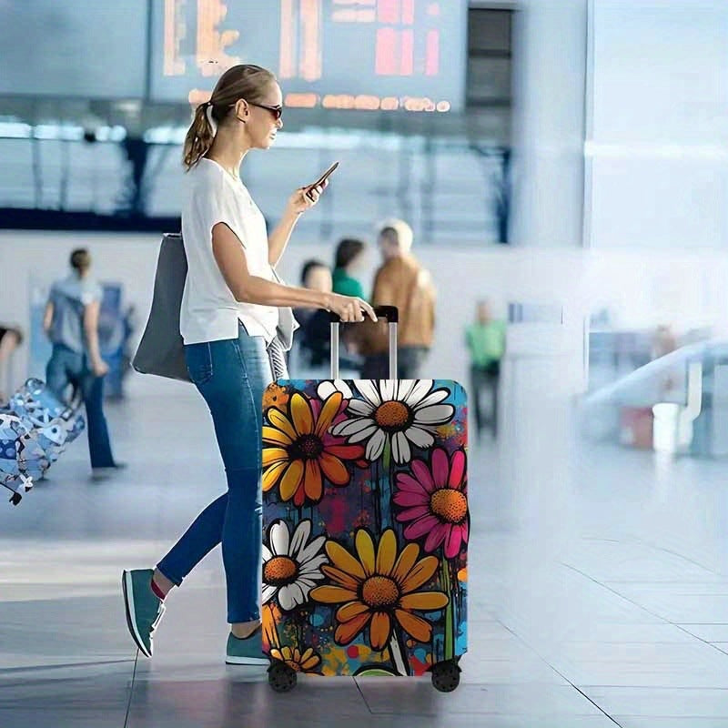 Blomsterillustrert Hard Skall Reise Koffert Skanto