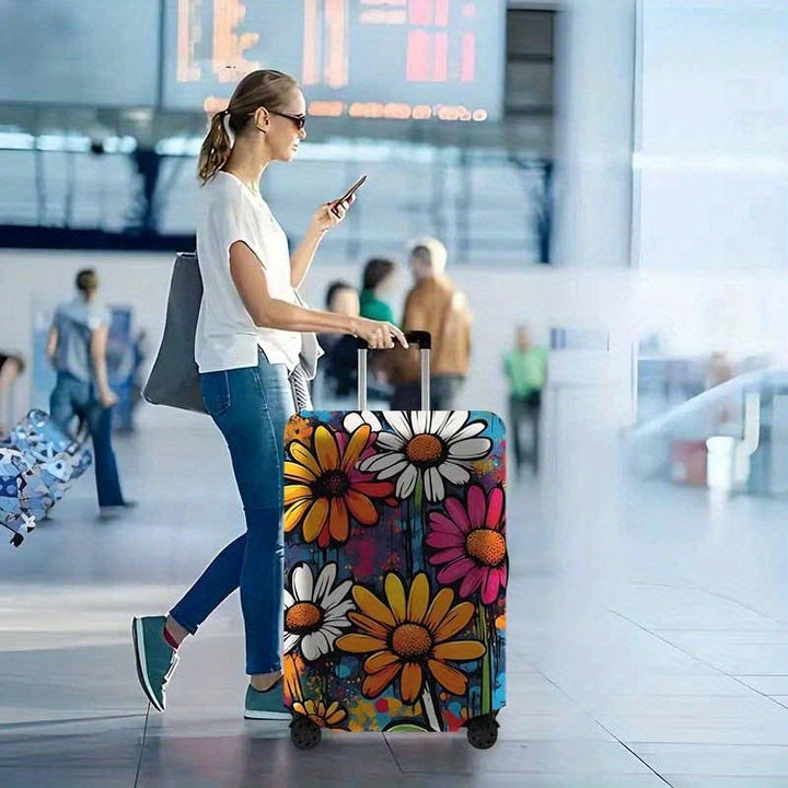 Blomsterillustrert Hard Skall Reise Koffert Skanto