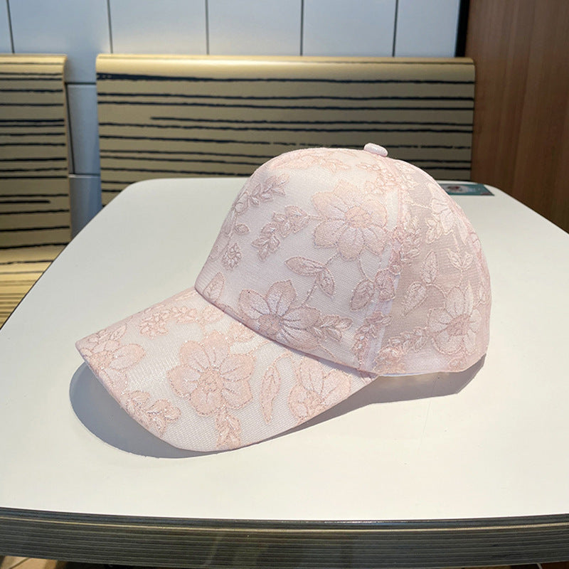Kvinnens blomsterbroderte baseballcap Skanto