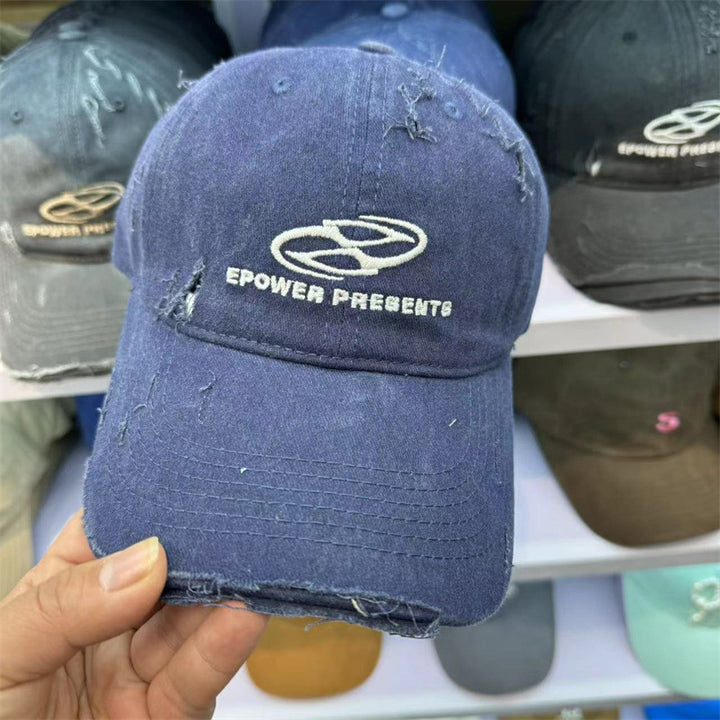 Unisex Slittet Bomull Baseball Caps Skanto
