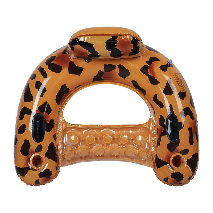Kvinne Inflatable Luxury Swimming Lounge med solbeskyttelse Skanto