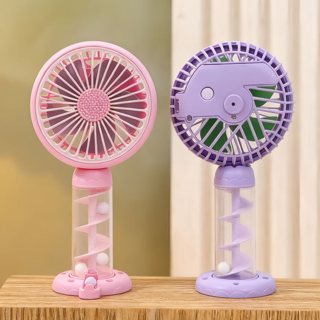 Damer Bærbar Mini-USB-vifte med kreativ spiraldesign Skanto