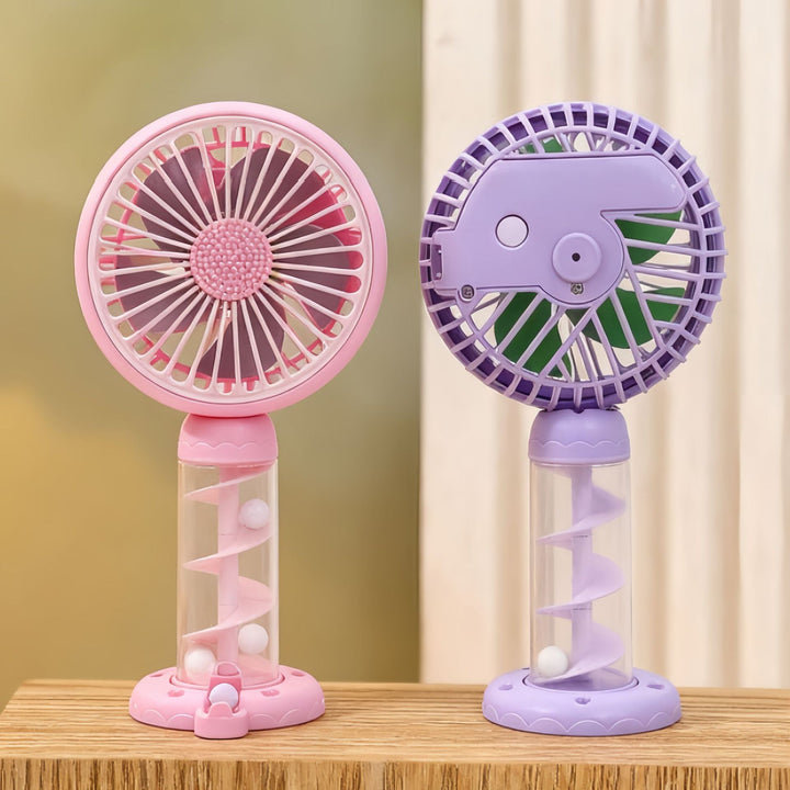 Damer Bærbar Mini-USB-vifte med kreativ spiraldesign Skanto
