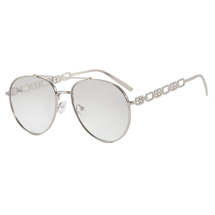 Women's eye-catching sunglasses with luxurious chain detail and polarized lenses Skanto