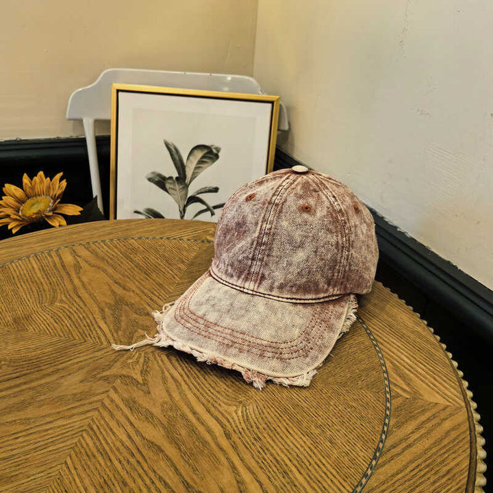 Herre Slitt Denim Baseball Cap Skanto 1784270742