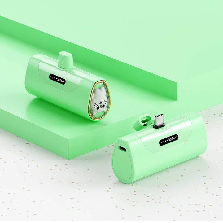 Morsom Powerbank med integrert dyrefigur Skanto