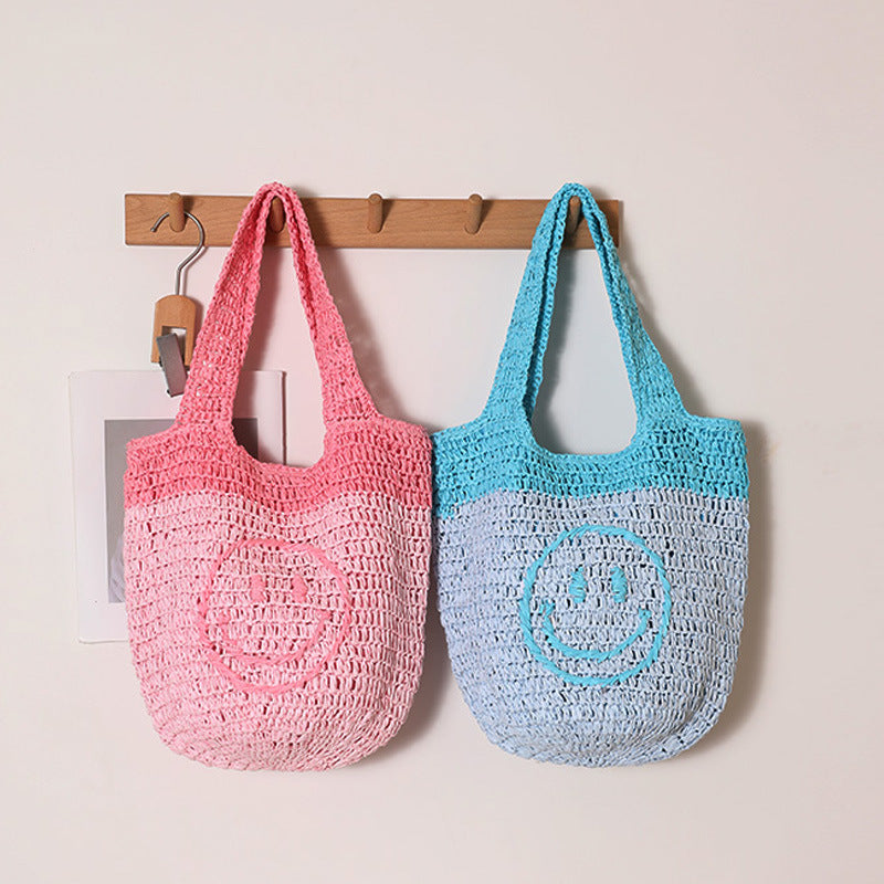 Hand-knotted tote bag with relaxed design Skanto