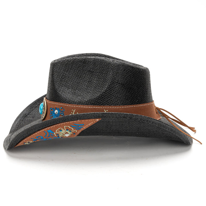 Strå Kort Bred Cowboyhatt – Vestlig Stil | Skanto
