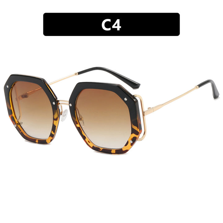 Women's stylish octagonal sunglasses with UV protection and elegant frame Skanto