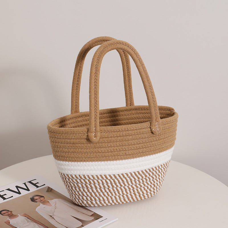 Modern handbag made of braided textile Skanto