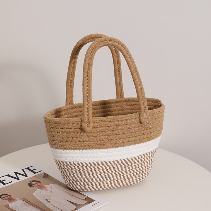 Modern handbag made of braided textile Skanto