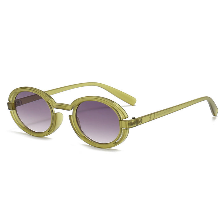 Damen Runde Solbrille i moderne retro-stil Skanto