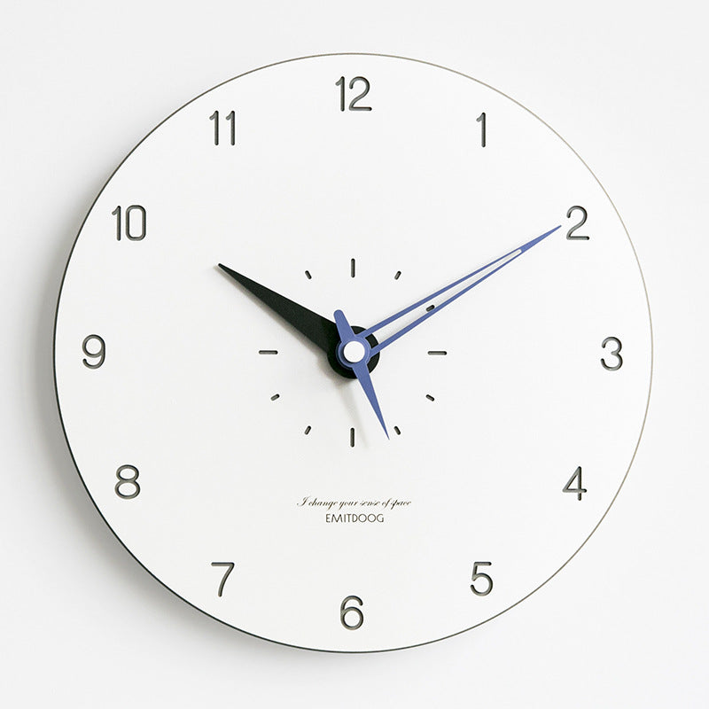 Skanto |  Minimalistisk Moderne Rund Veggdekor Stille Klokke
