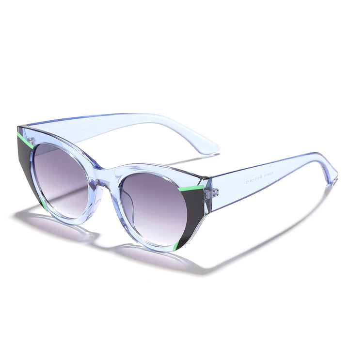 Dame moteriktig solbrille med unik leoprint Skanto